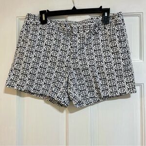 Banana Republic Hampton Fit Shorts Cotton Geometric Pattern Women’s 10